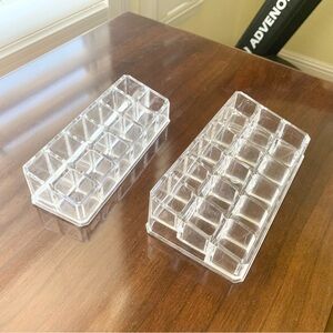 Clear Acrylic Lipstick Organizer set of 2